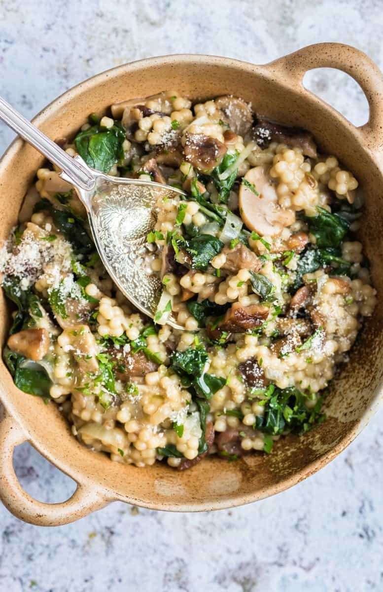Pearl Couscous Risotto - Cup of Yum