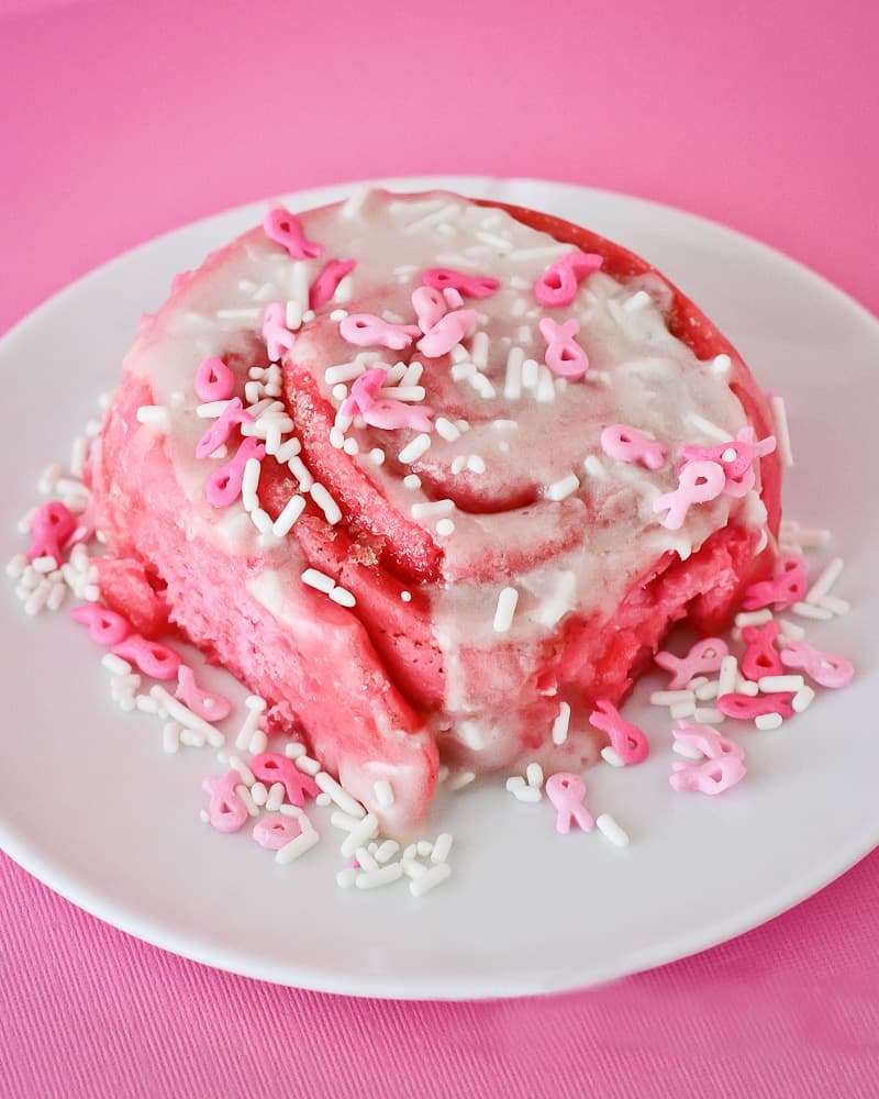 Pink Cinnamon Rolls - Cup of Yum