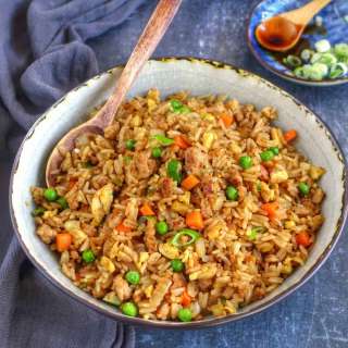 Pork Fried Rice (猪肉炒饭)