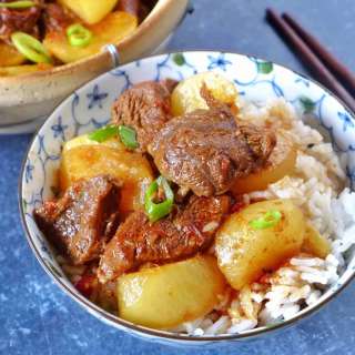 Braised Beef with Daikon (萝卜炖牛肉)