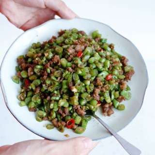 Green Beans and Minced Meat Stir Fry