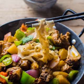 Da Pan Ji-Big Plate Chicken with Noodles
