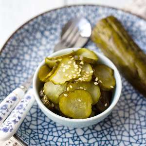 Pickled Cucumber with Soy Sauce and Vinegar