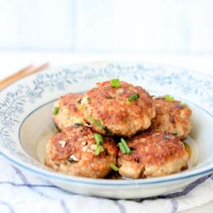 Minced Pork and Tofu Fritters