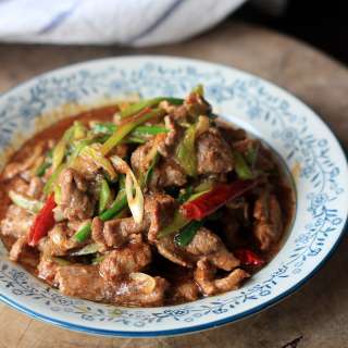 Chinese Mongolian Beef - Scallion Fried Beef