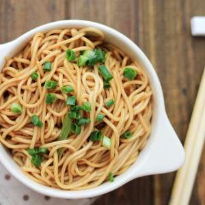 Easy Ginger Scallion Noodles
