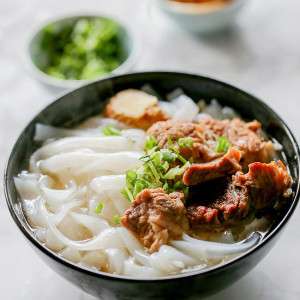 Beef Ho Fun Noodle Soup