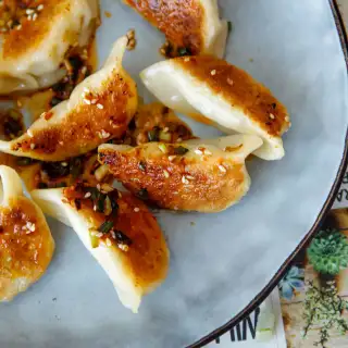 Pork Potsticker with a Chili Dipping Sauce
