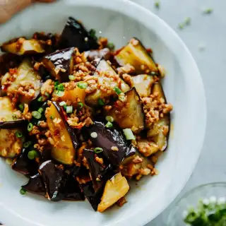 Chinese Eggplants with Minced Pork