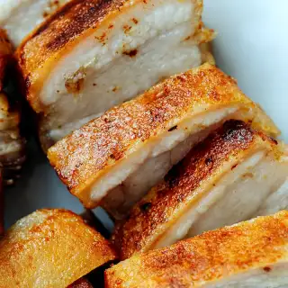 Pan-fried Crispy Pork Belly