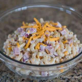 Luncheon Meat Mac Salad with Cheese