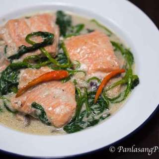 Ginataang Salmon (Salmon in Coconut Milk)