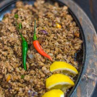 Sizzling Liempo Sisig