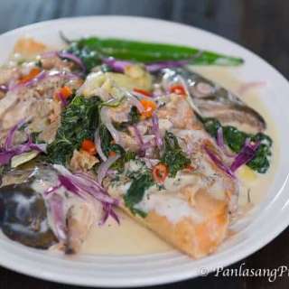 Paksiw na Salmon sa Gata