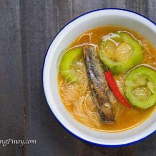Spicy Sardinas with Patola and Miswa