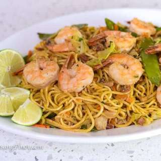 Shrimp and Chicken Pancit Canton