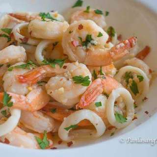 Butter Garlic Shrimp and Squid