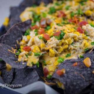 Cheesy Crab and Corn Nachos