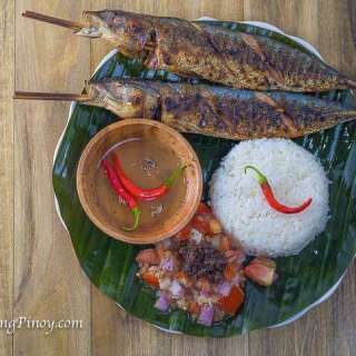 Inihaw na Galunggong with Ensaladang Talong