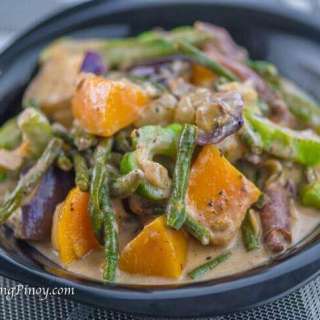 Pinakbet with Squid in Coconut Milk (Pinakbet sa Gata)