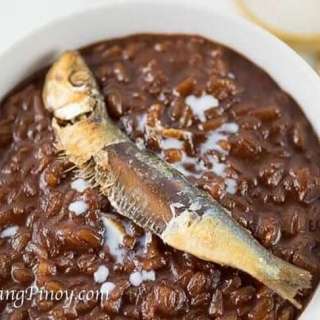 Champorado with Tuyo (Chocolate Porridge with Salted Dried Fish)