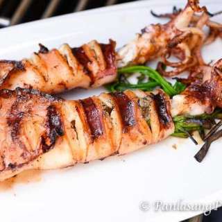 Inihaw na Pusit with Scallion