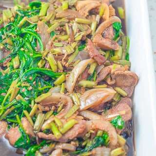 Pork and Kangkong Guisado