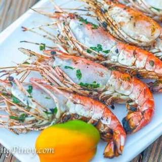 Beer and Cilantro Marinated Prawn