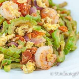 Ginisang Ampalaya with Shrimp (Sauteed Bitter Gourd)