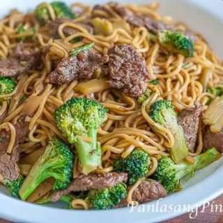 Lo Mein with Beef and Broccoli