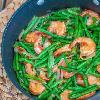 Sauteed Shrimp with String Beans