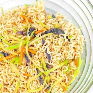 Instant Pancit Canton with Vegetables