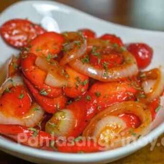 Sauteed Onion and Hotdog with Ketchup