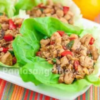 Barbecued Chicken Lettuce Wrap