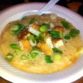 Arroz Caldo with tokwa