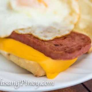Spam and Egg Sandwich