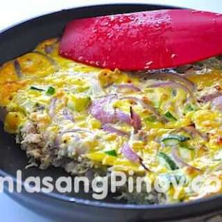 Tuna and Zucchini Omelet