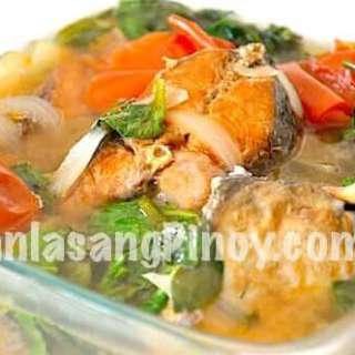 Fried Bangus Sinigang sa Miso