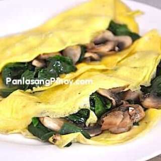 Mushroom and Spinach Omelet