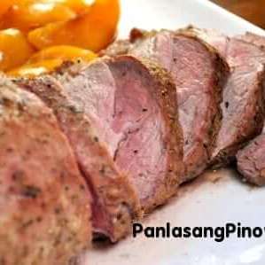 Baked Pork Tenderloin with Peaches
