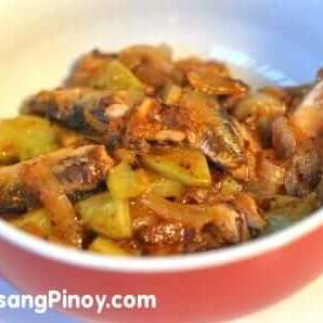 Sardines with Chayote Recipe