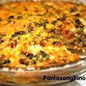 Ground Beef Basil and Tomato Frittata