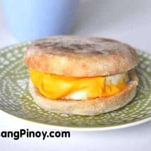 Egg and Cheese English Muffin Sandwich