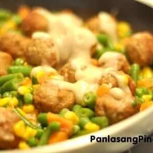 Easy Meatball with Mixed Vegetables Recipe