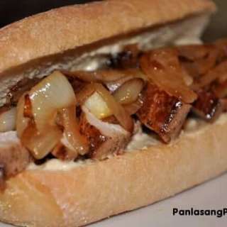 Asian Chicken Barbecue Submarine Sandwich