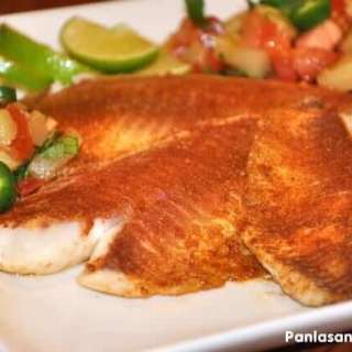 Baked Tilapia with Grilled Pineapple Salsa