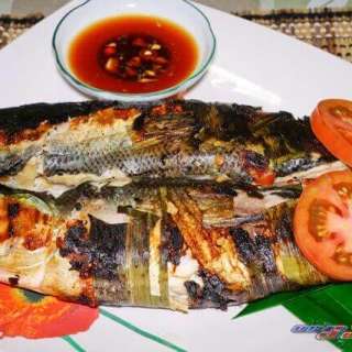 Genesee's Grilled Boneless Bangus in Pandan Leaves
