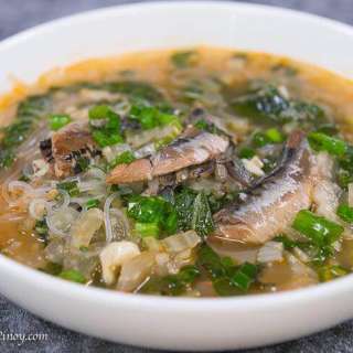 Sardines with Sotanghon and Pechay
