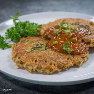 Tortang Noodles at Sardinas