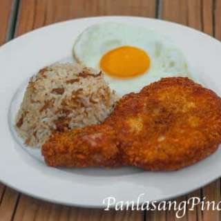 Crusted Pork Chop with Adobo Rice Recipe